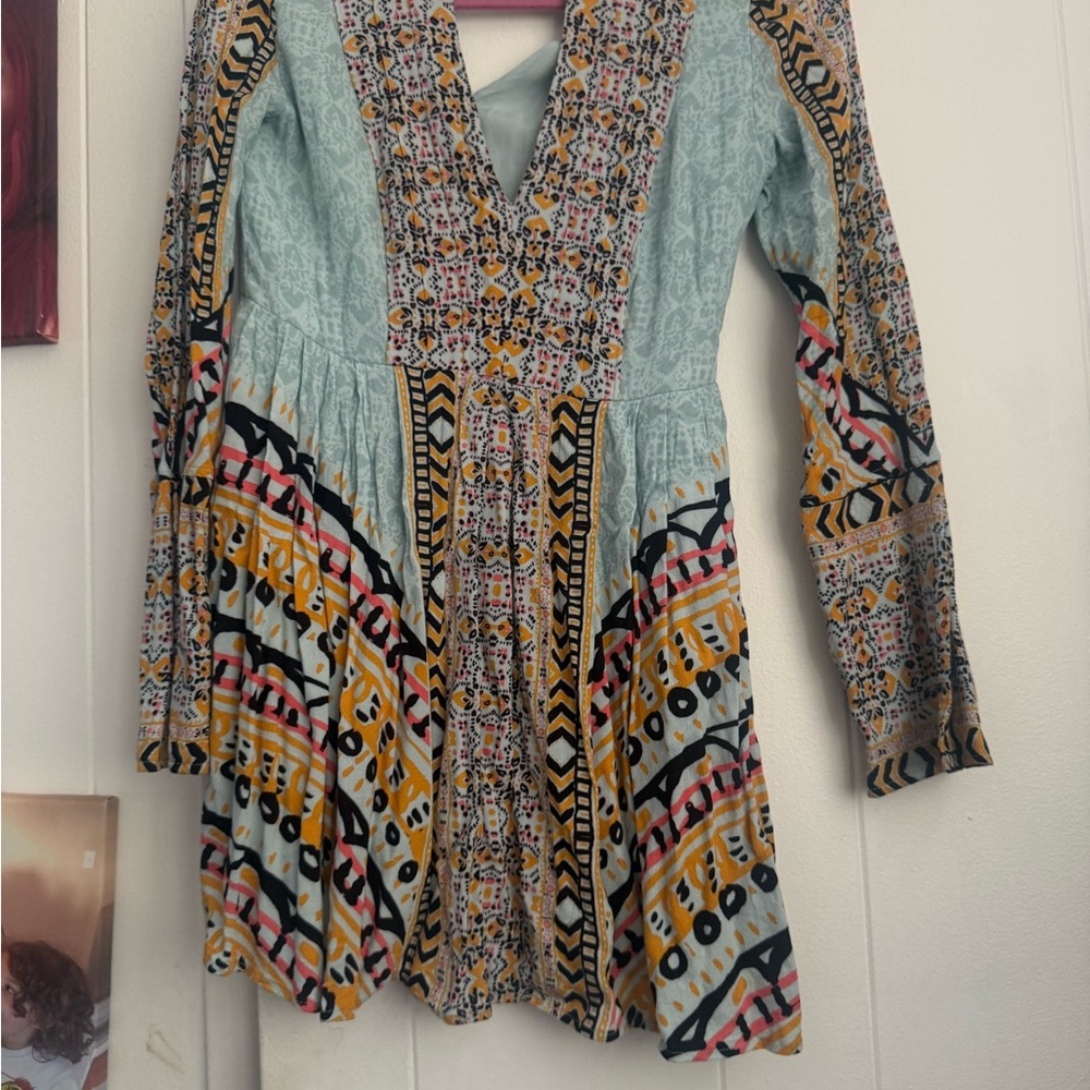 Free People dress boho bohemian resort wear hippie floral